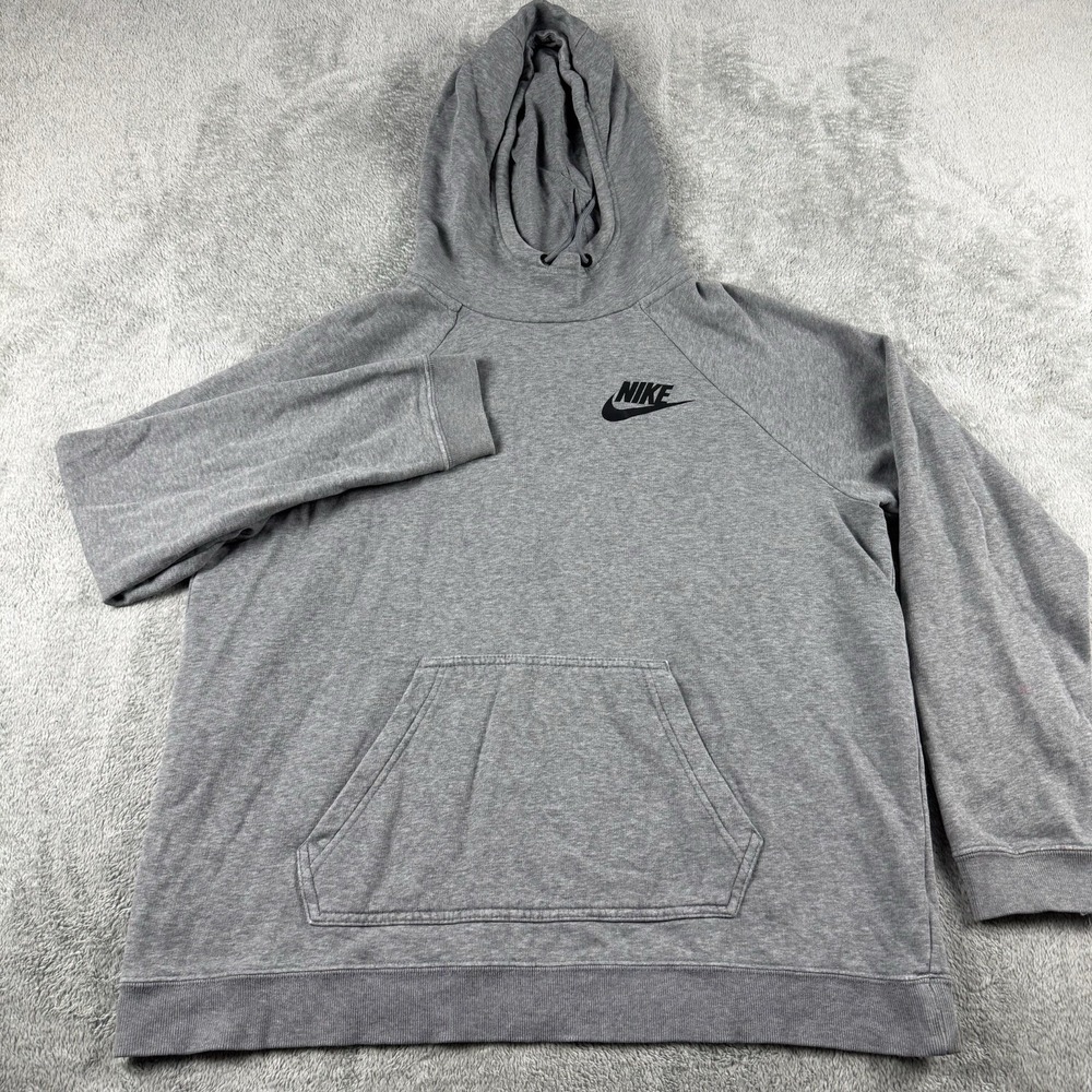 Nike 90's Sportswear Sweater Women's Size L Rally Funnel Cowl Neck Hoodie